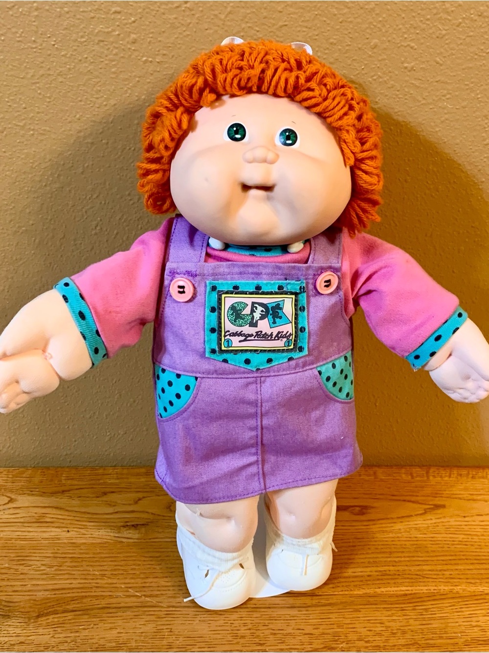 Vintage Cabbage Patch Kids Doll HM17 Girl With Red Hair In Ponytail HM 17